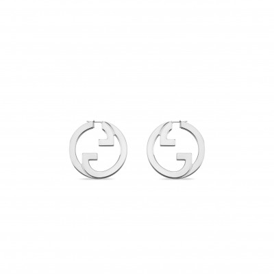 GUCCI BLONDIE CUT-OUT HOOP EARRINGS 837221 GUCCI BLONDIE CUT-OUT HOOP EARRINGS 837221